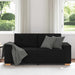 Loveseat bank 180x77x82 cm stof zwart