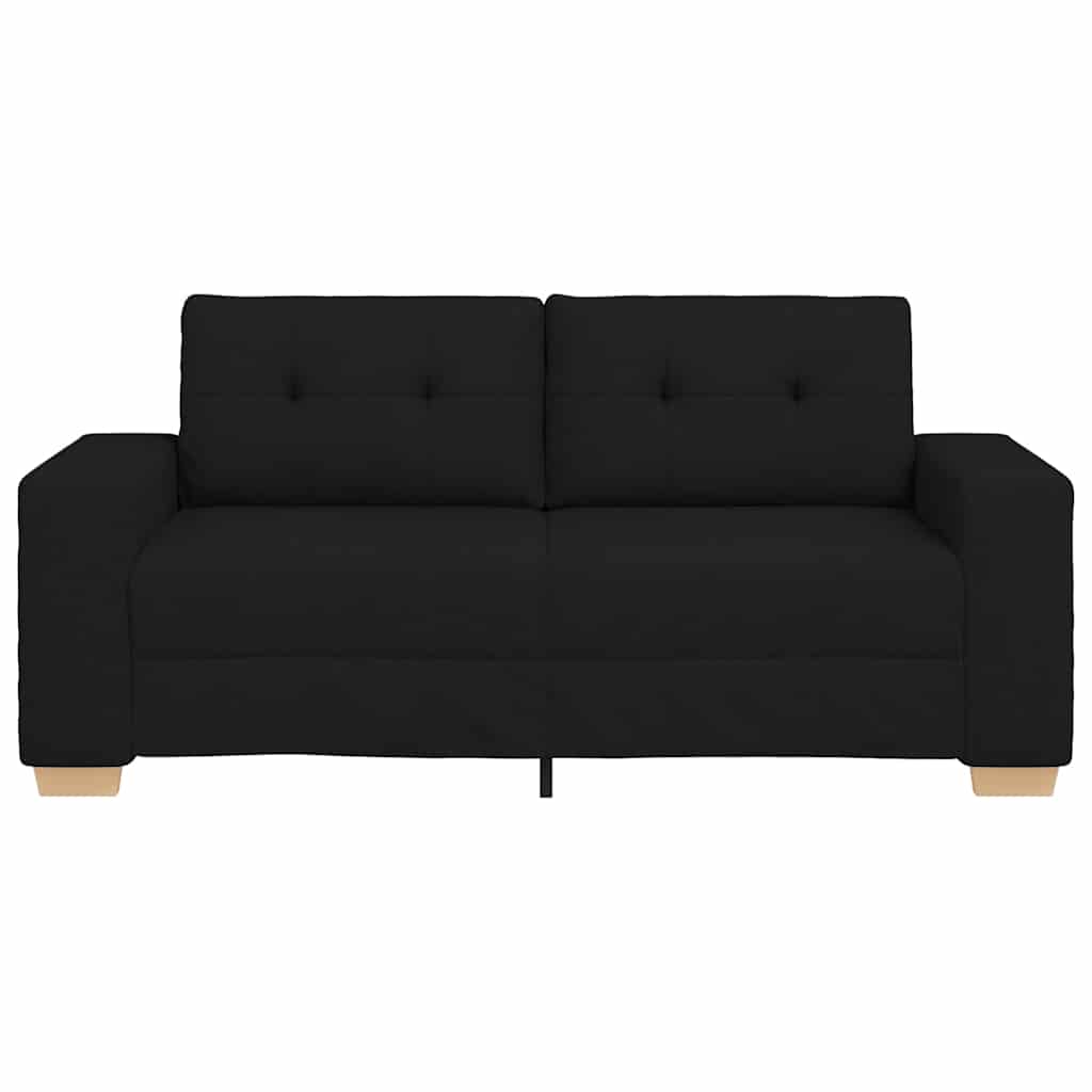 Loveseat bank 180x77x82 cm stof zwart