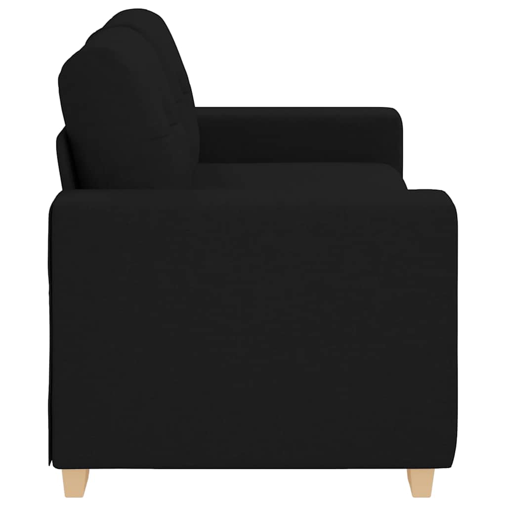 Loveseat bank 180x77x82 cm stof zwart