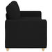 Loveseat bank 180x77x82 cm stof zwart
