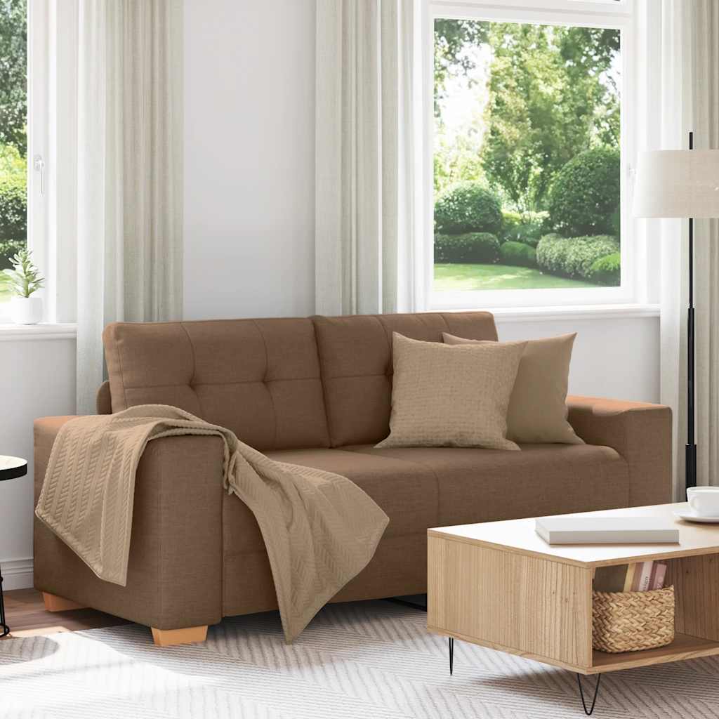 Loveseat Bank Bruin 180x77x82 cm Stof