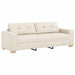 3-Zits Bank Beige 220 cm Linnen-mix stof