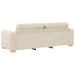 3-Zits Bank Beige 220 cm Linnen-mix stof