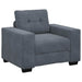 Fauteuil 100x78x80 cm fluweel donkergrijs