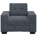 Fauteuil 100x78x80 cm fluweel donkergrijs