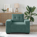 Sofastoel Donkergroen 100x78x80 cm Fluweel