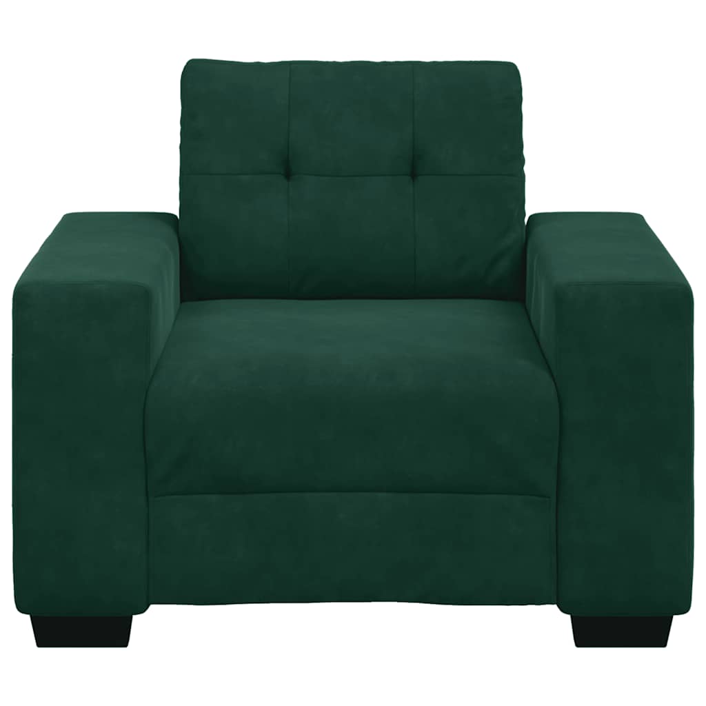 Sofastoel Donkergroen 100x78x80 cm Fluweel