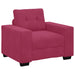 Sofastoel Wijnrood 100x78x80 cm Fluweel