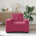 Sofastoel Wijnrood 100x78x80 cm Fluweel