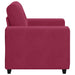 Sofastoel Wijnrood 100x78x80 cm Fluweel