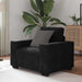 Fauteuil 100x78x80 cm fluweel zwart