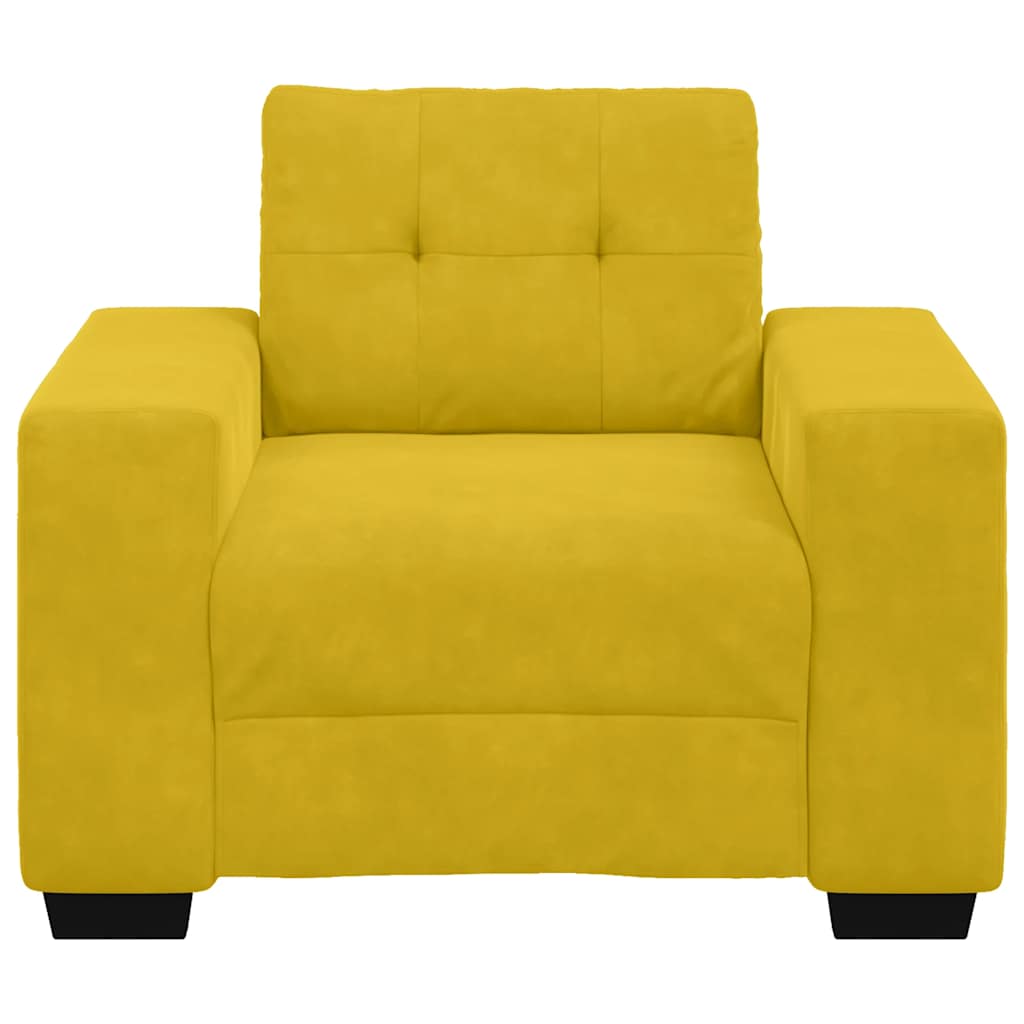 Sofastoel Geel 100x78x80 cm Fluweel