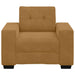 Sofastoel Bruin 100x78x80 cm Fluweel