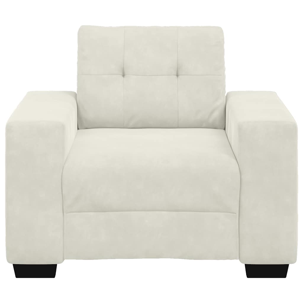 Sofastoel Crème 100x78x80 cm Fluweel