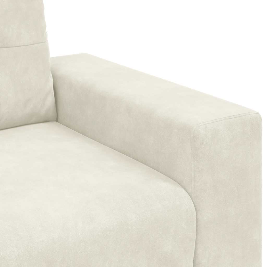 Sofastoel Crème 100x78x80 cm Fluweel