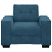 Sofastoel Blauw 100x78x80 cm Fluweel
