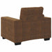Sofa Stoel met kussen Bruin Kunstleer en Hout