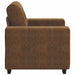 Sofa Stoel met kussen Bruin Kunstleer en Hout
