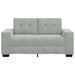 Loveseat bank 160x77x82 cm fluweel lichtgrijs