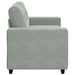Loveseat bank 160x77x82 cm fluweel lichtgrijs