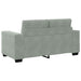 Loveseat bank 160x77x82 cm fluweel lichtgrijs