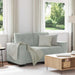 Loveseat bank 160x77x82 cm fluweel lichtgrijs