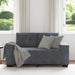 Loveseat bank 160x77x82 cm fluweel donkergrijs