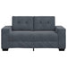 Loveseat bank 160x77x82 cm fluweel donkergrijs