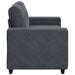 Loveseat bank 160x77x82 cm fluweel donkergrijs