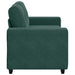 Loveseat met kussen Donkergroen Fluweel