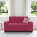 Loveseat met kussen Wijnrood Fluweel