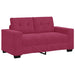 Loveseat Wijnrood 160 cm Fluweel