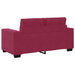 Loveseat met kussen Wijnrood Fluweel