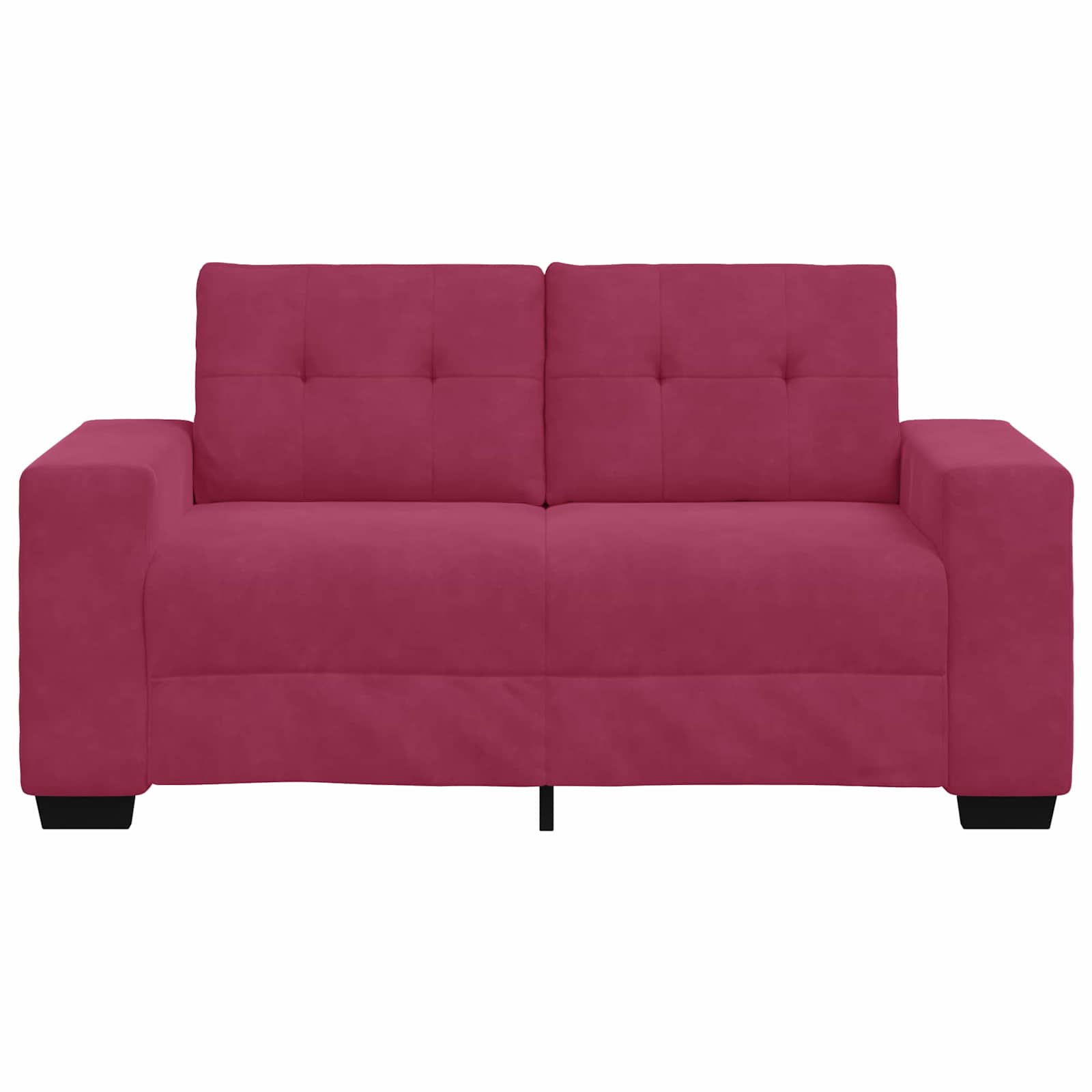 Loveseat Wijnrood 160 cm Fluweel