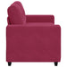 Loveseat Wijnrood 160 cm Fluweel