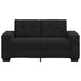 Loveseat bank 160x77x82 cm fluweel zwart