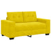 Loveseat Geel 160 cm Fluweel