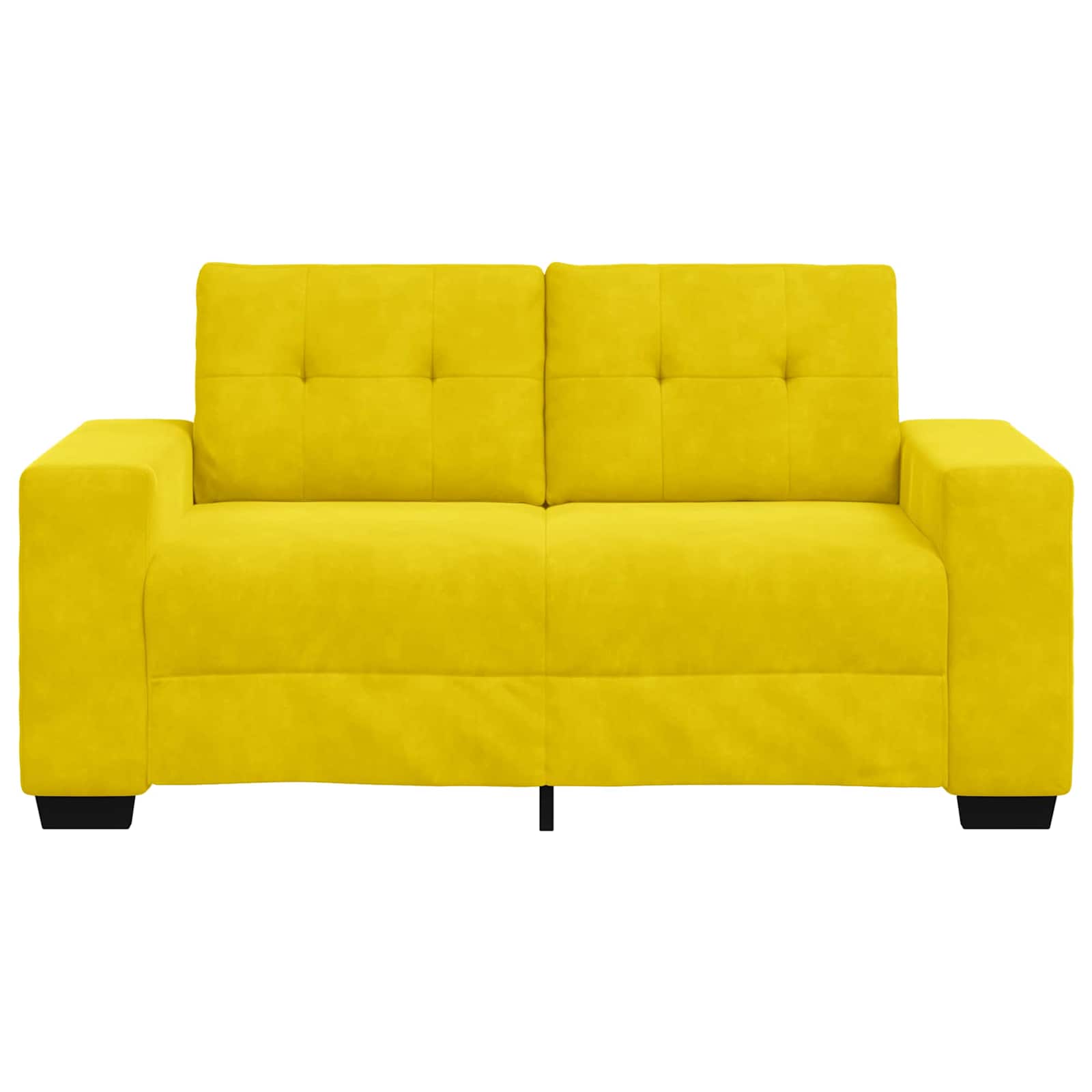 Loveseat Geel 160 cm Fluweel