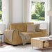 Loveseat met kussen Bruin Fluweel