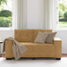 Loveseat met kussen Bruin Fluweel