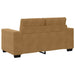 Loveseat met kussen Bruin Fluweel