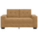 Loveseat met kussen Bruin Fluweel