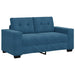 Loveseat Blauw 160 cm Fluweel