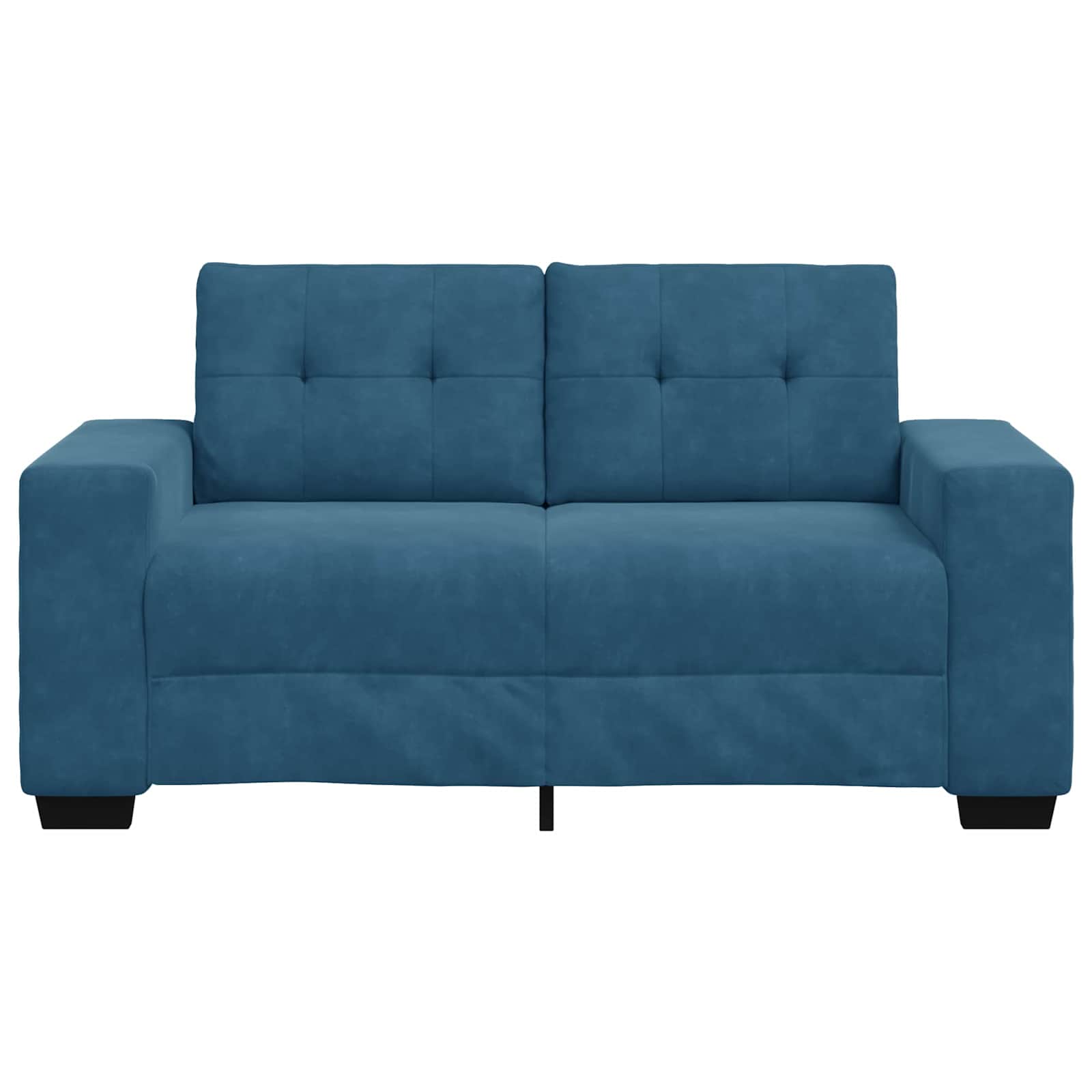 Loveseat Blauw 160 cm Fluweel