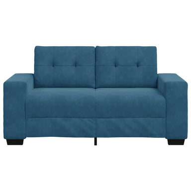 Loveseat Blauw 160 cm Fluweel