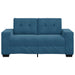 Loveseat Blauw 160 cm Fluweel