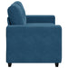 Loveseat Blauw 160 cm Fluweel