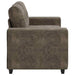 Loveseat met kussen Donkergrijs Kunstleer
