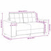 Loveseat met kussen Donkergrijs Kunstleer