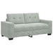 Loveseat bank 180x77x82 cm fluweel lichtgrijs